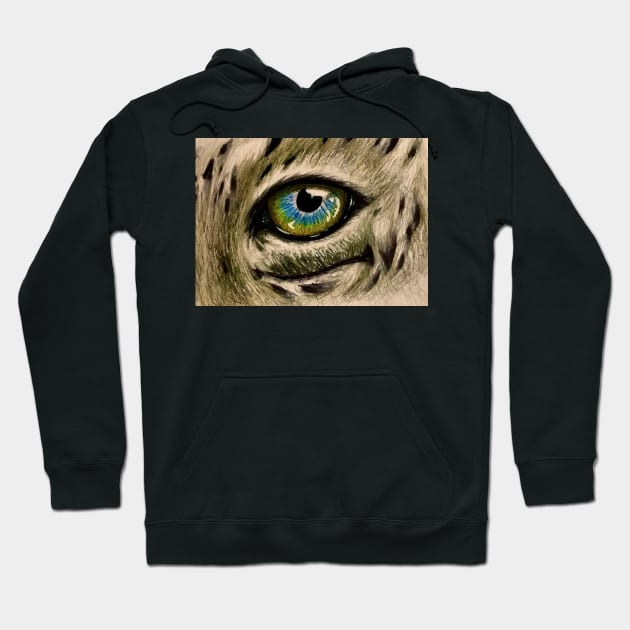 Leopard’s Eye Hoodie by Saquanarts